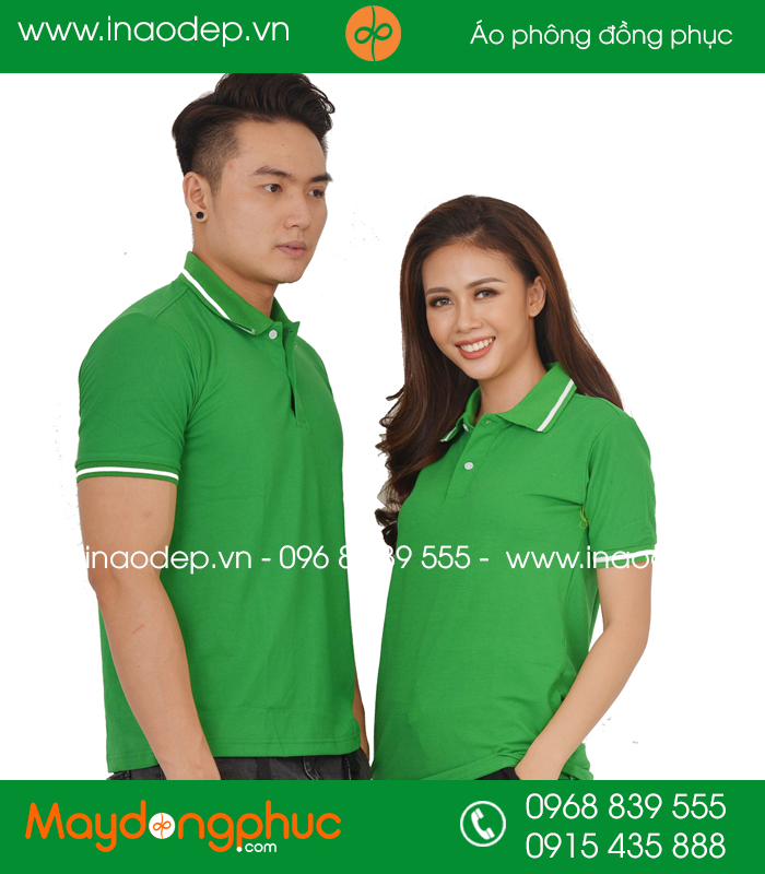 Áo phông đồng phục màu Xanh lá cây